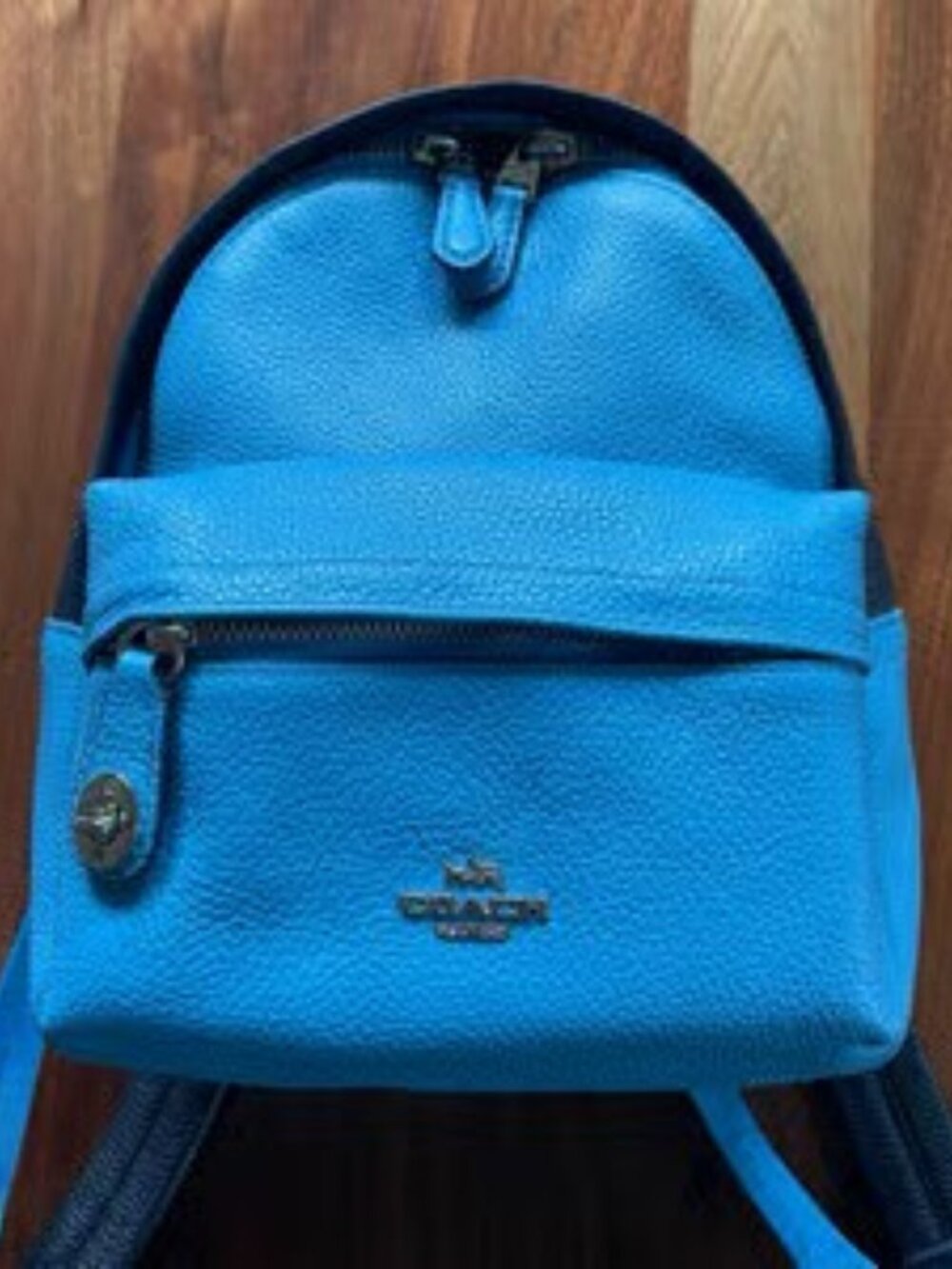 Coach Mini Campus Backpack Azure Navy